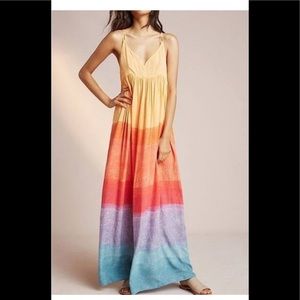 Anthropologie Setting Sun Maxi x Carla Weeks